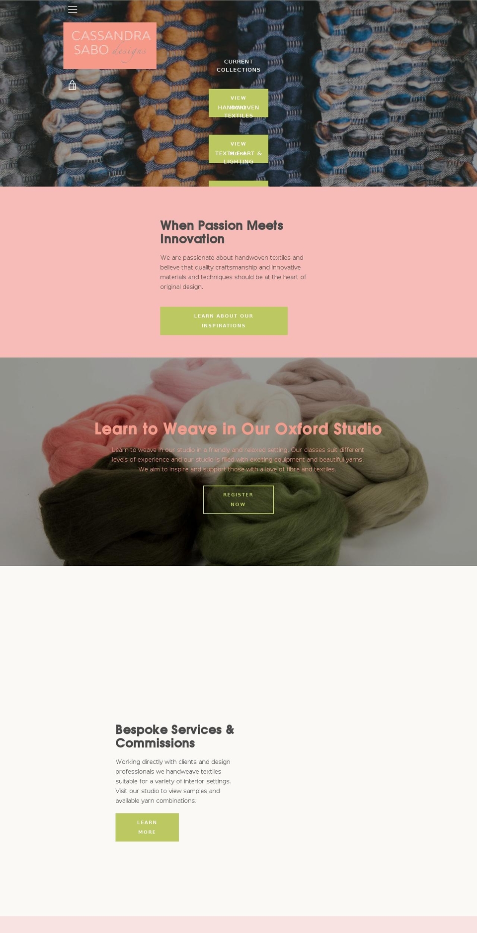 cassandrasabo.com — Shopify storefront screenshot