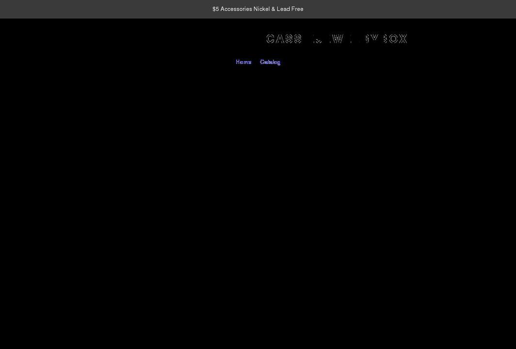 cassandrasjewelrybox.com shopify website screenshot