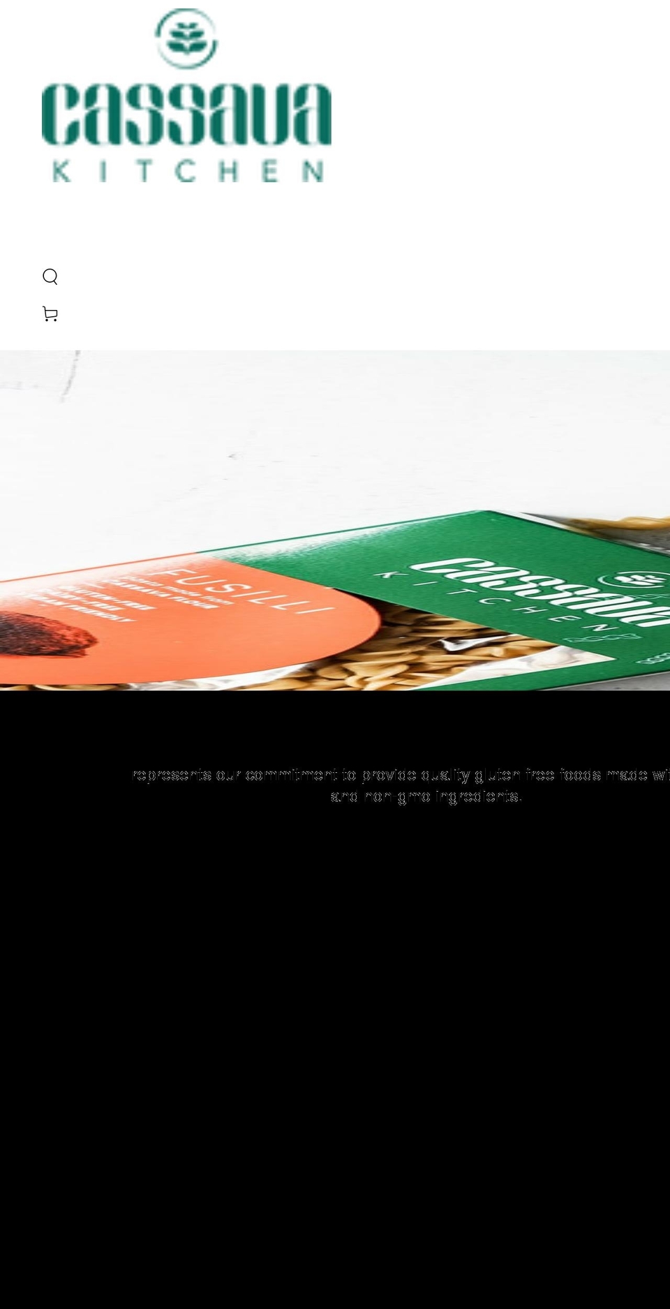 cassavakitchen.com shopify website screenshot