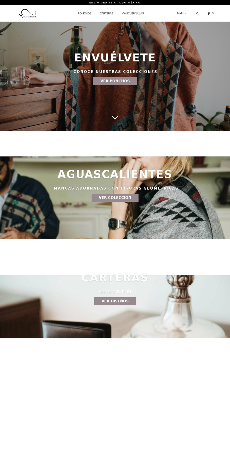 castabrava.mx shopify website screenshot