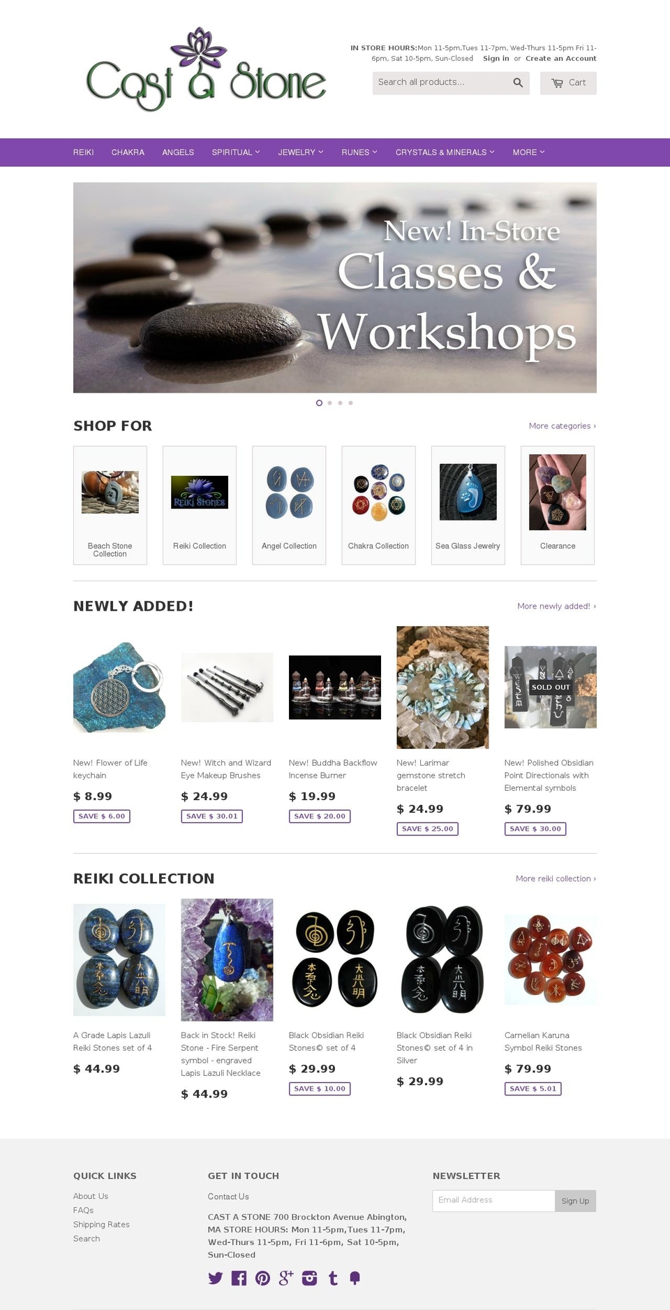 castastone.com shopify website screenshot