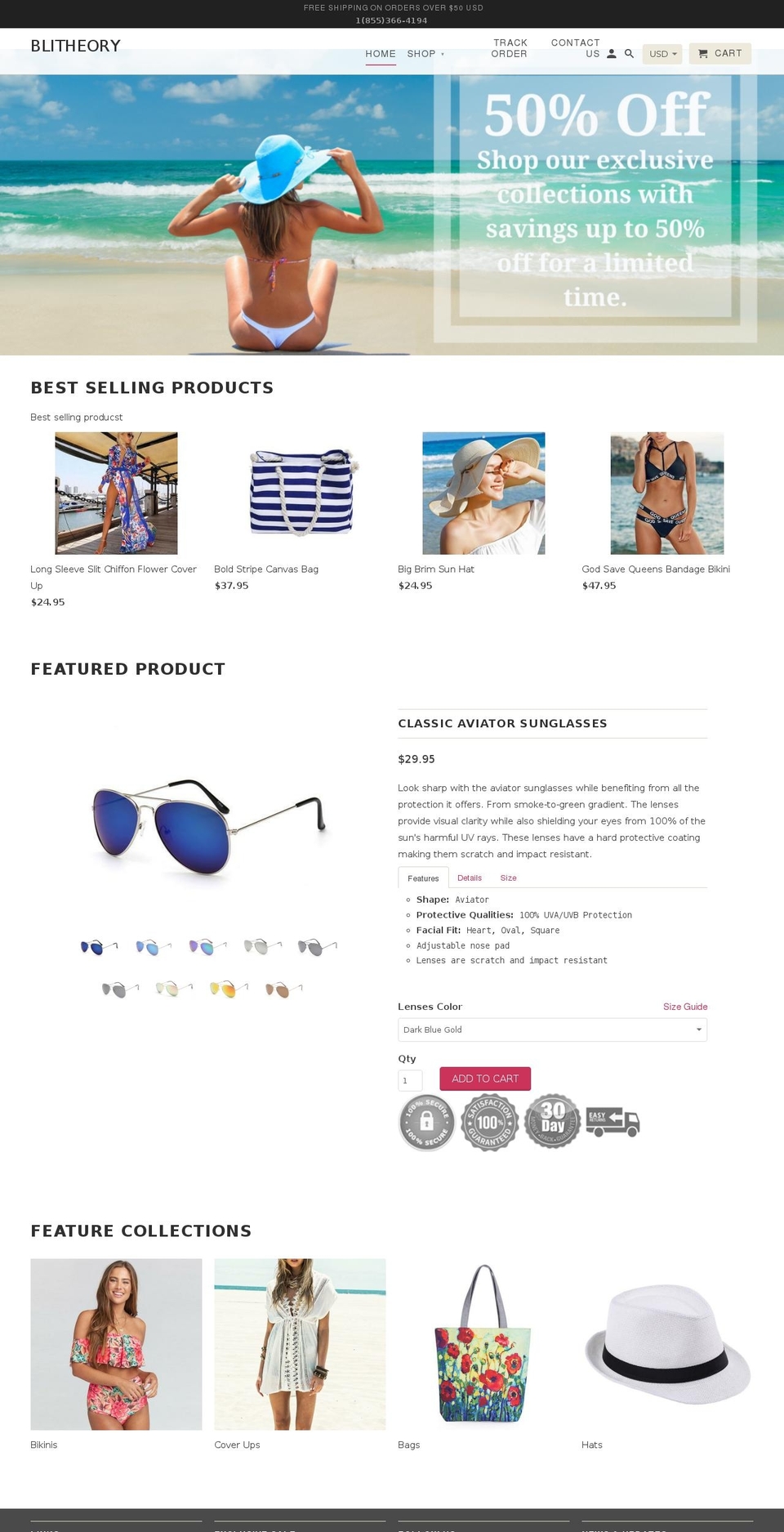 Lady Shopify theme site example castawayswimwear.com