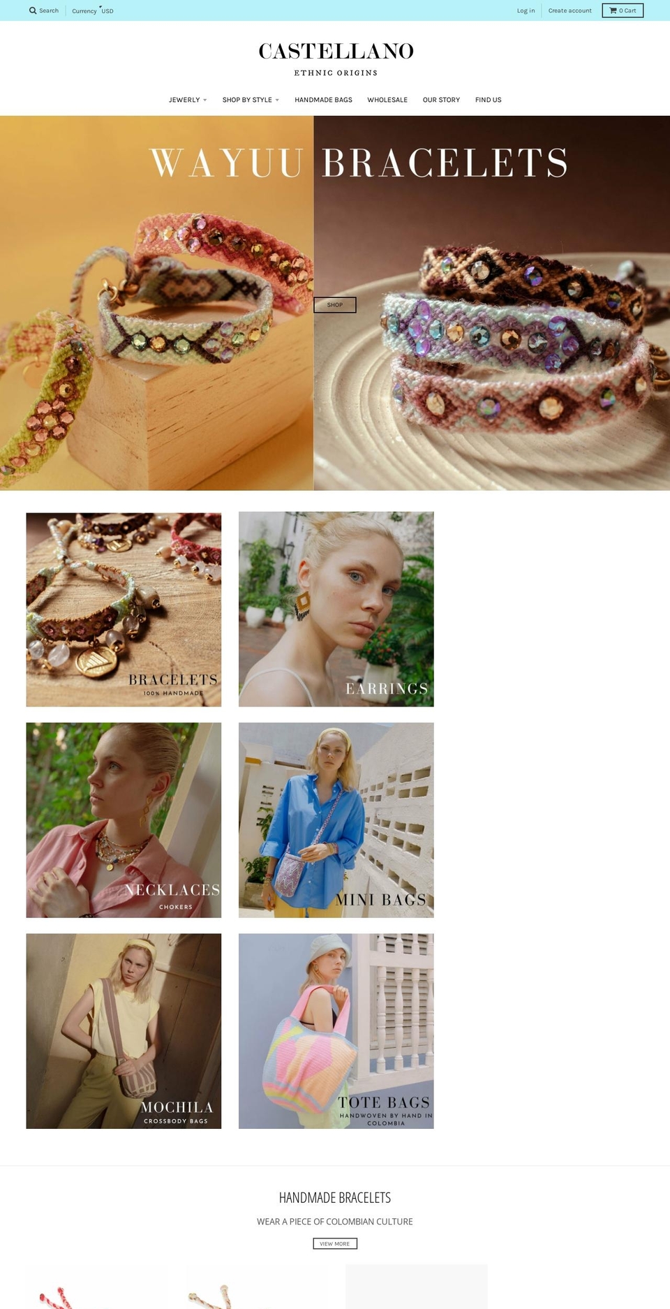 castellanoeo.com — Shopify storefront screenshot