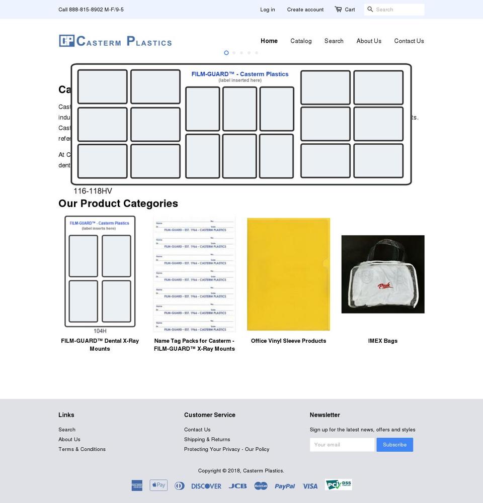 castermplastics.com shopify website screenshot