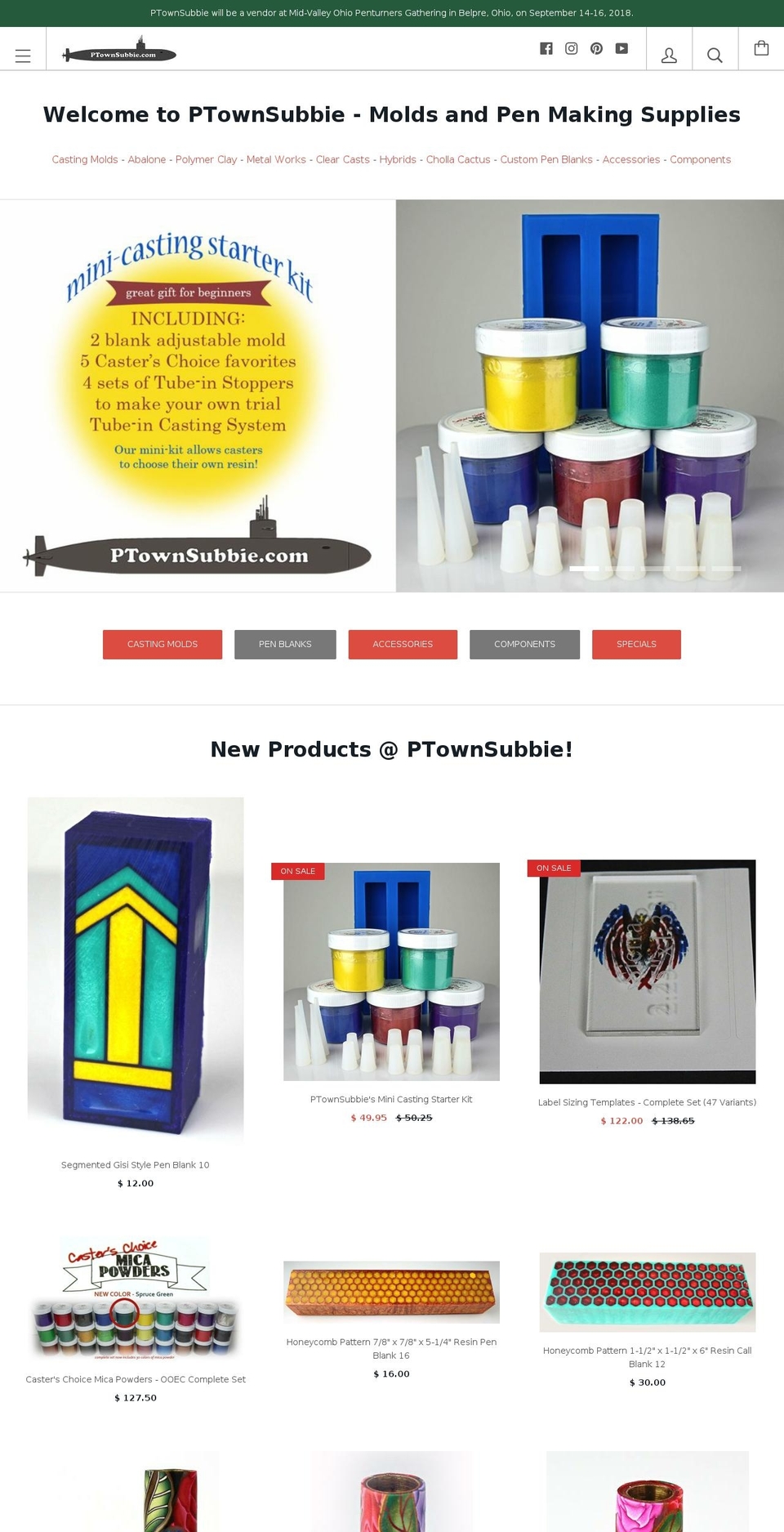 castingcap.com — Shopify storefront screenshot