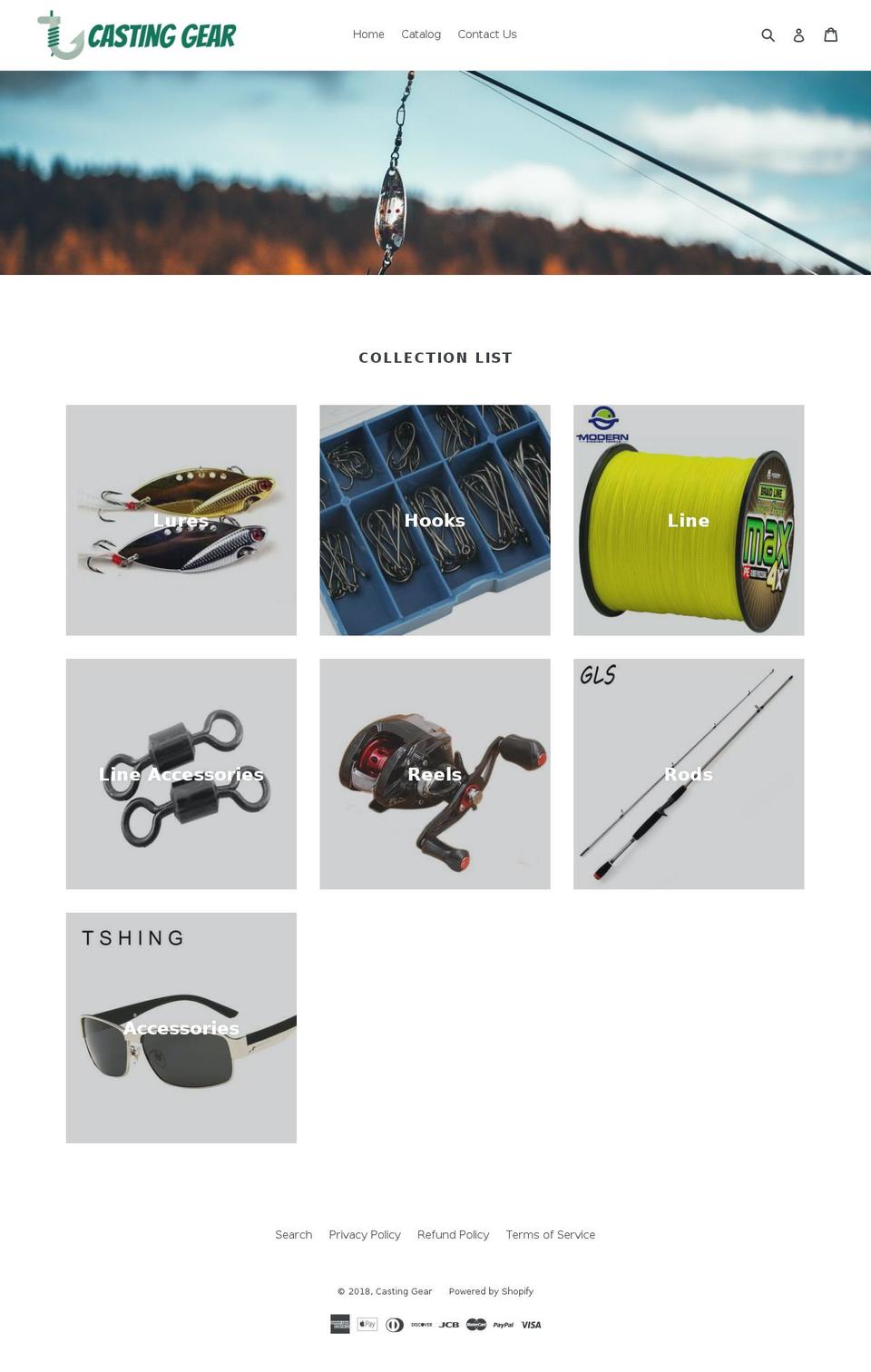 castinggear.com — Shopify storefront screenshot