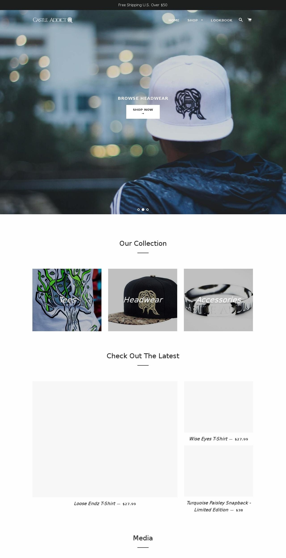 castleaddict.com — Shopify storefront screenshot