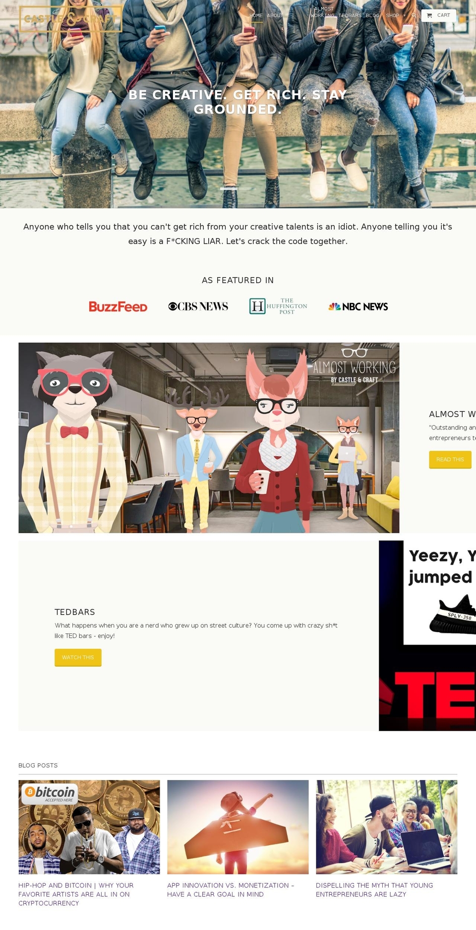 castleandcraft.com — Shopify storefront screenshot