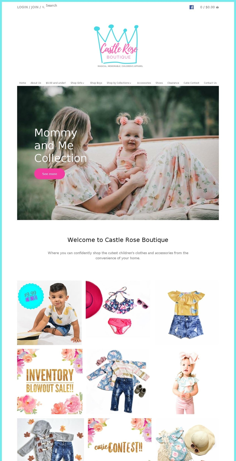 castleroseboutique.com — Shopify storefront screenshot