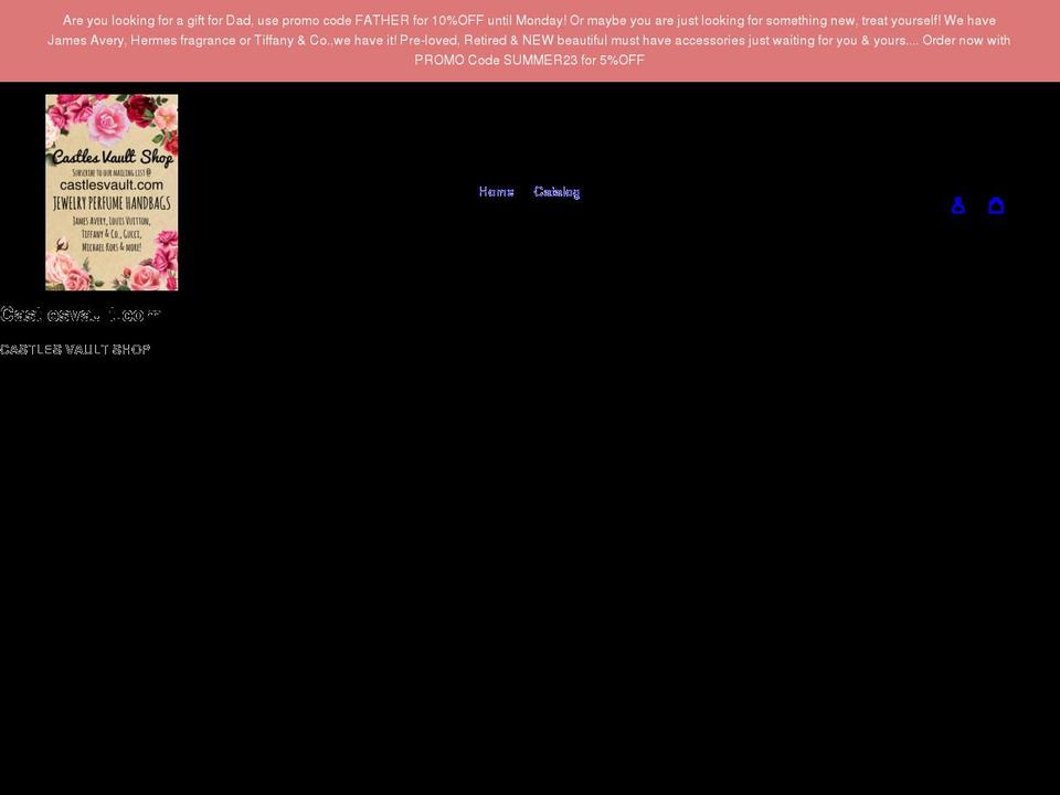 castlesvault.com shopify website screenshot