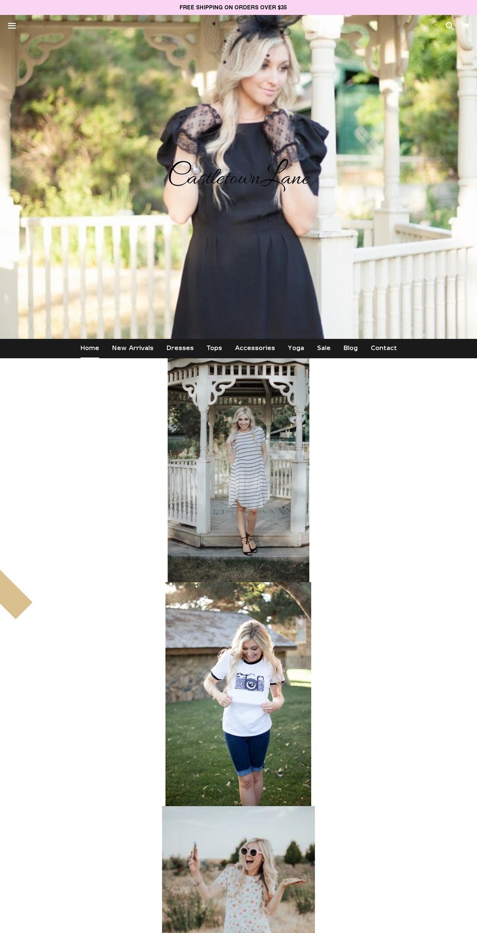 castletownlane.com shopify website screenshot