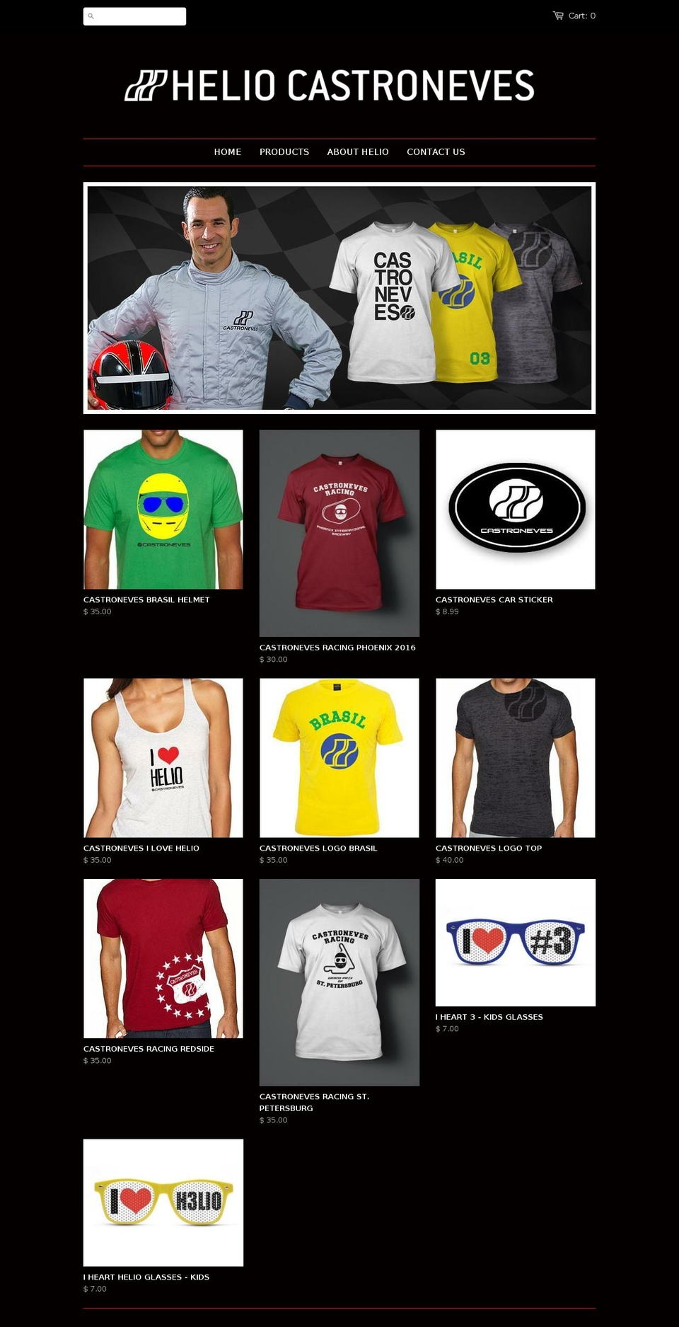 castronevesmerch.com shopify website screenshot