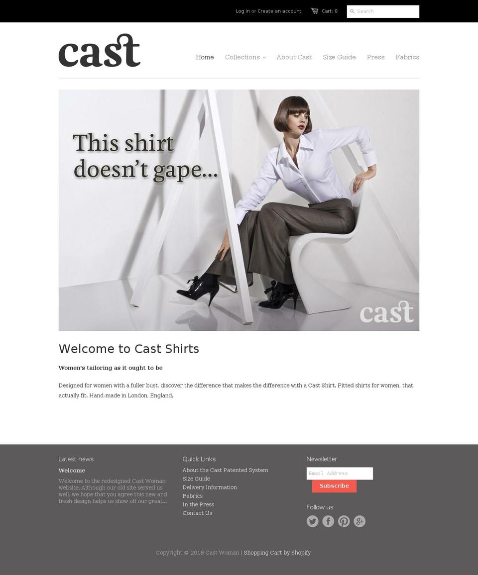 castwoman.com — Shopify storefront screenshot