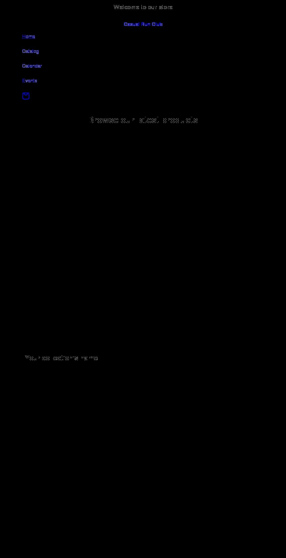 casual-run-club.myshopify.com shopify website screenshot