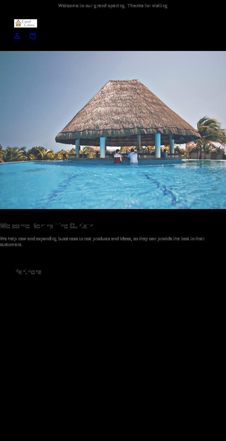 casualcabana.com shopify website screenshot