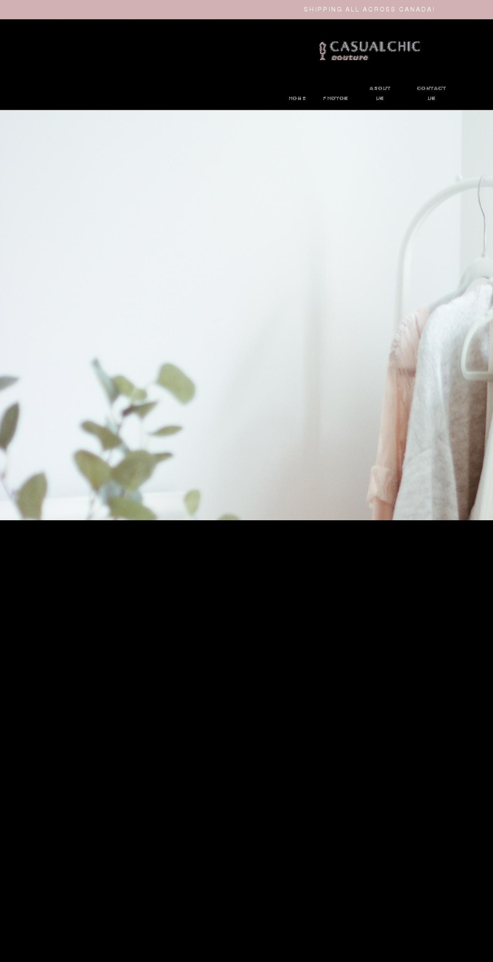 casualchiccouture.com shopify website screenshot