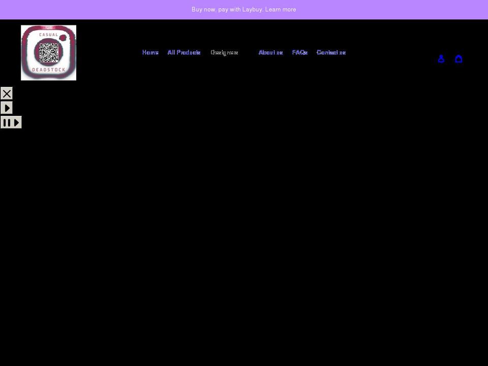 casualdeadstock.com shopify website screenshot