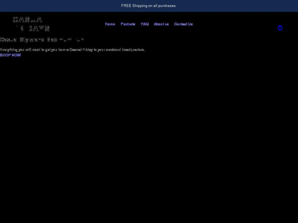 casualfridays.ca shopify website screenshot