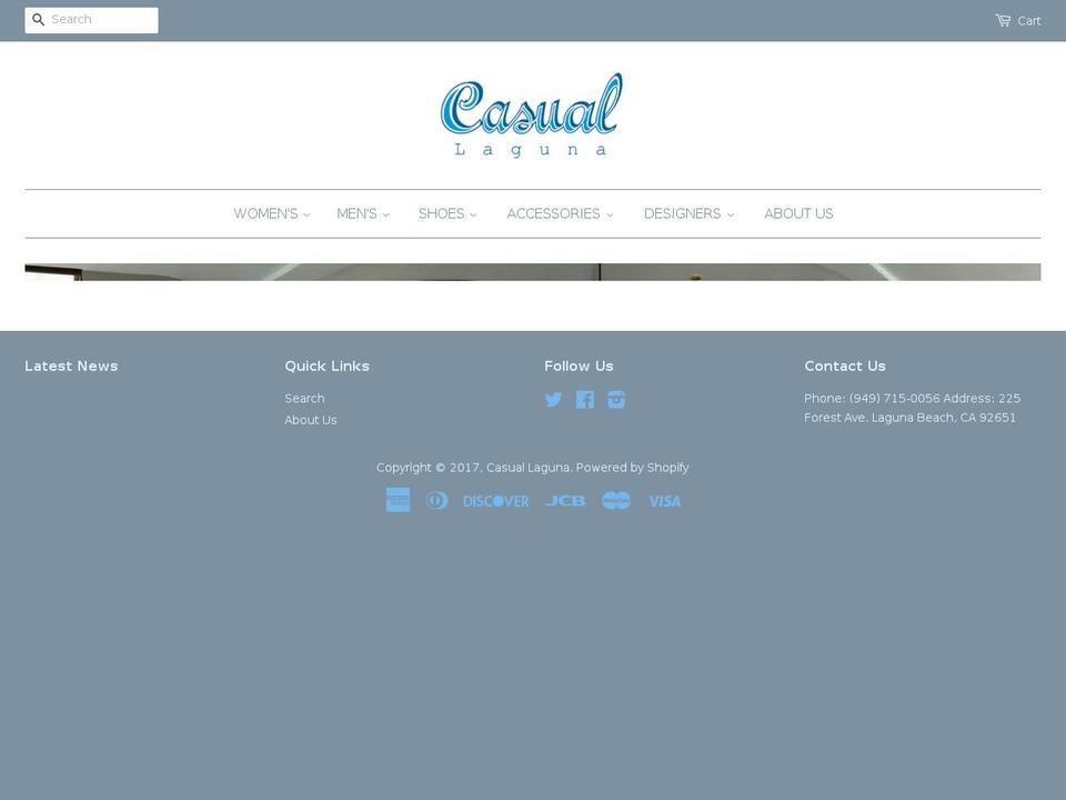 casuallaguna.com shopify website screenshot