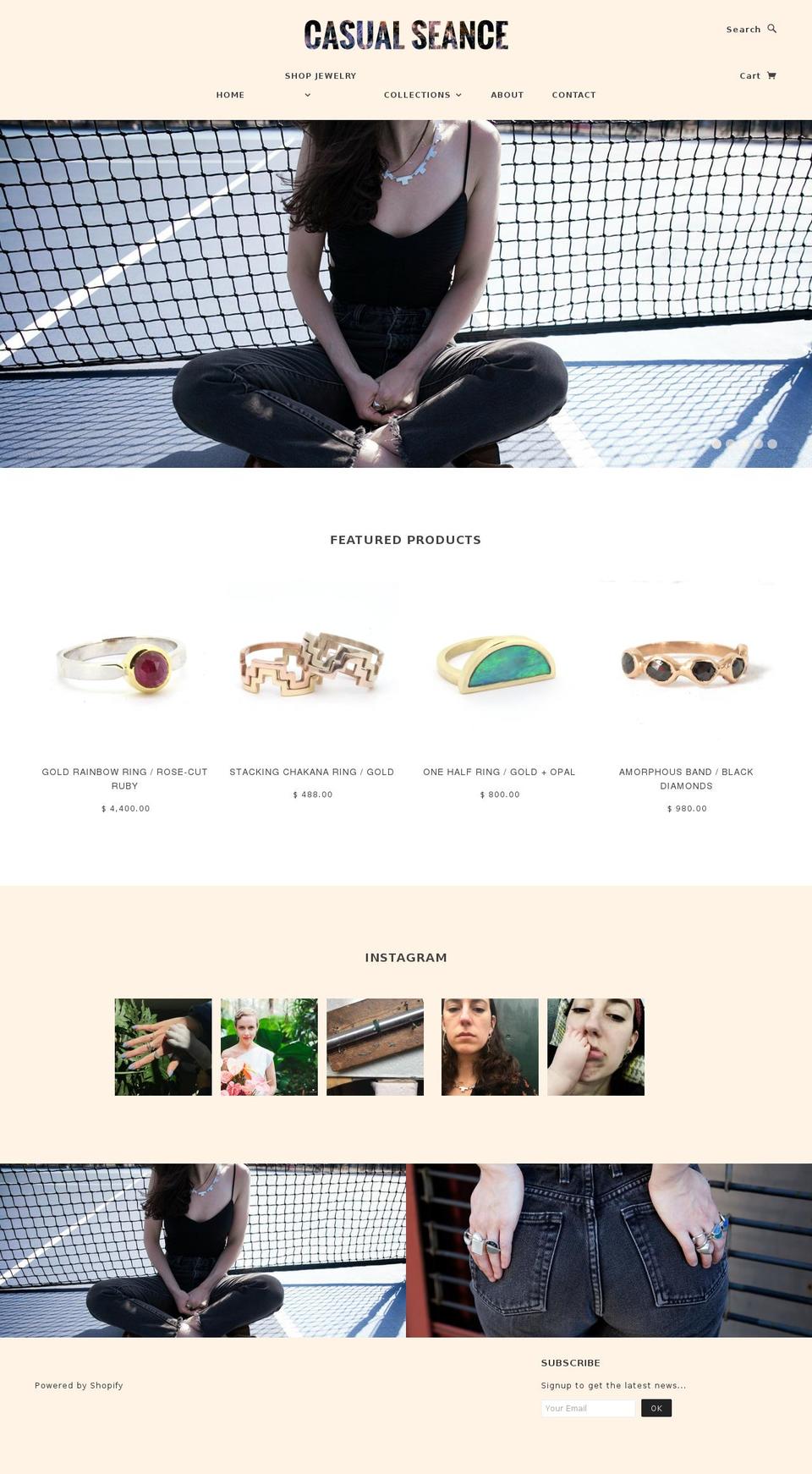 casualseance.com shopify website screenshot