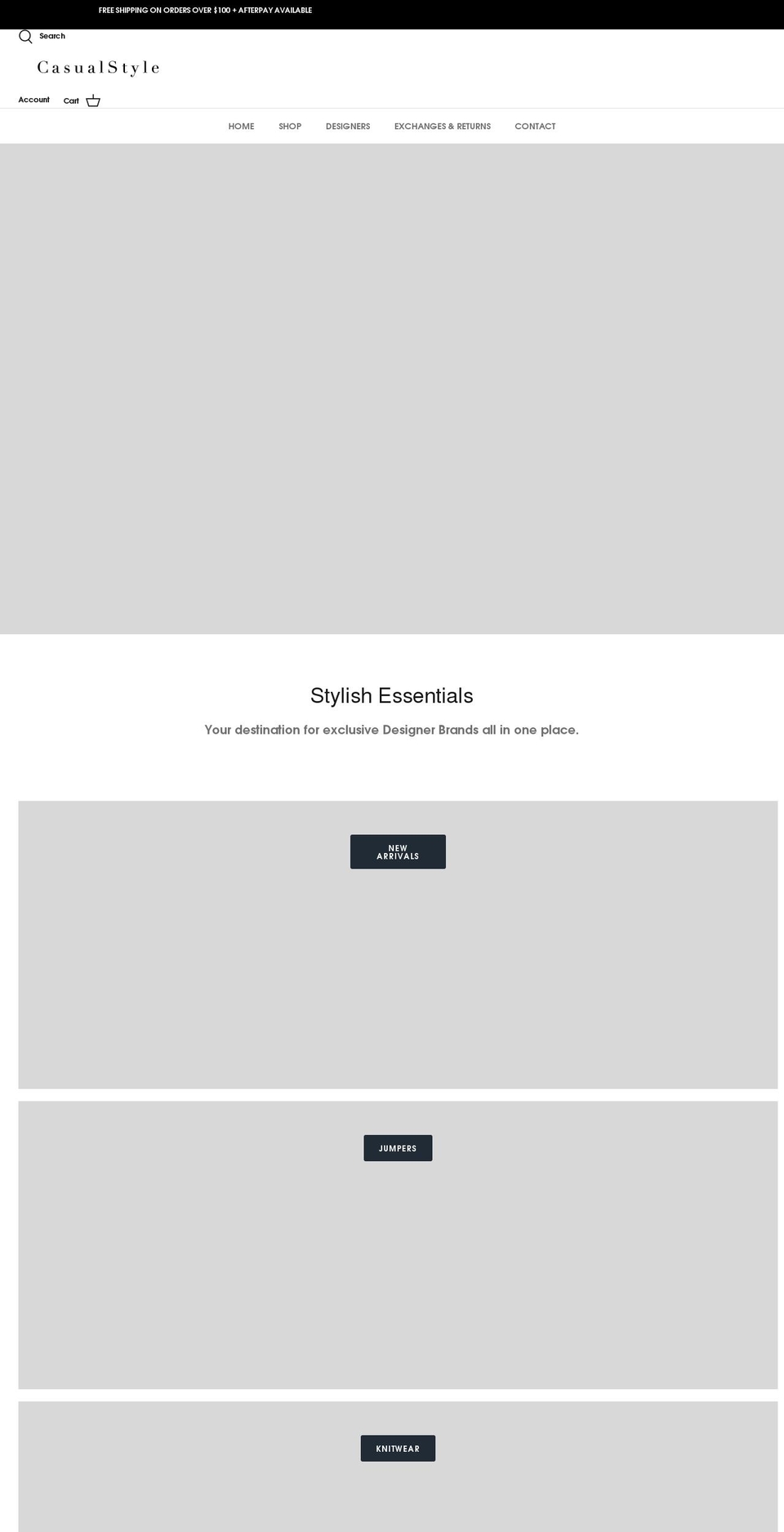 casualstyle.com.au shopify website screenshot