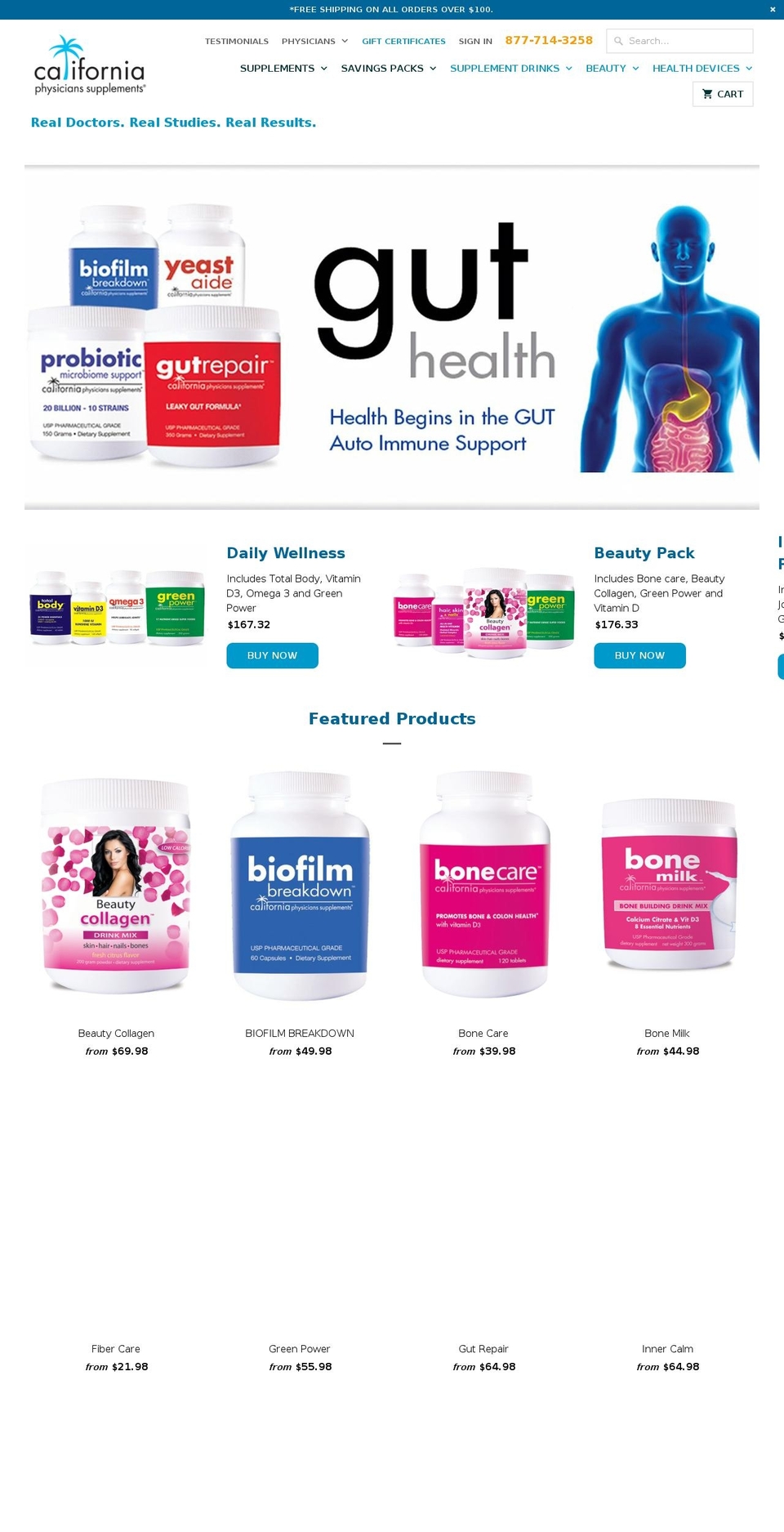 casupplements.com shopify website screenshot