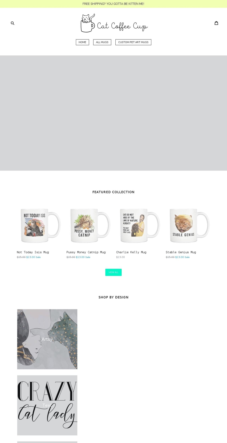 cat-coffee-cup.myshopify.com shopify website screenshot