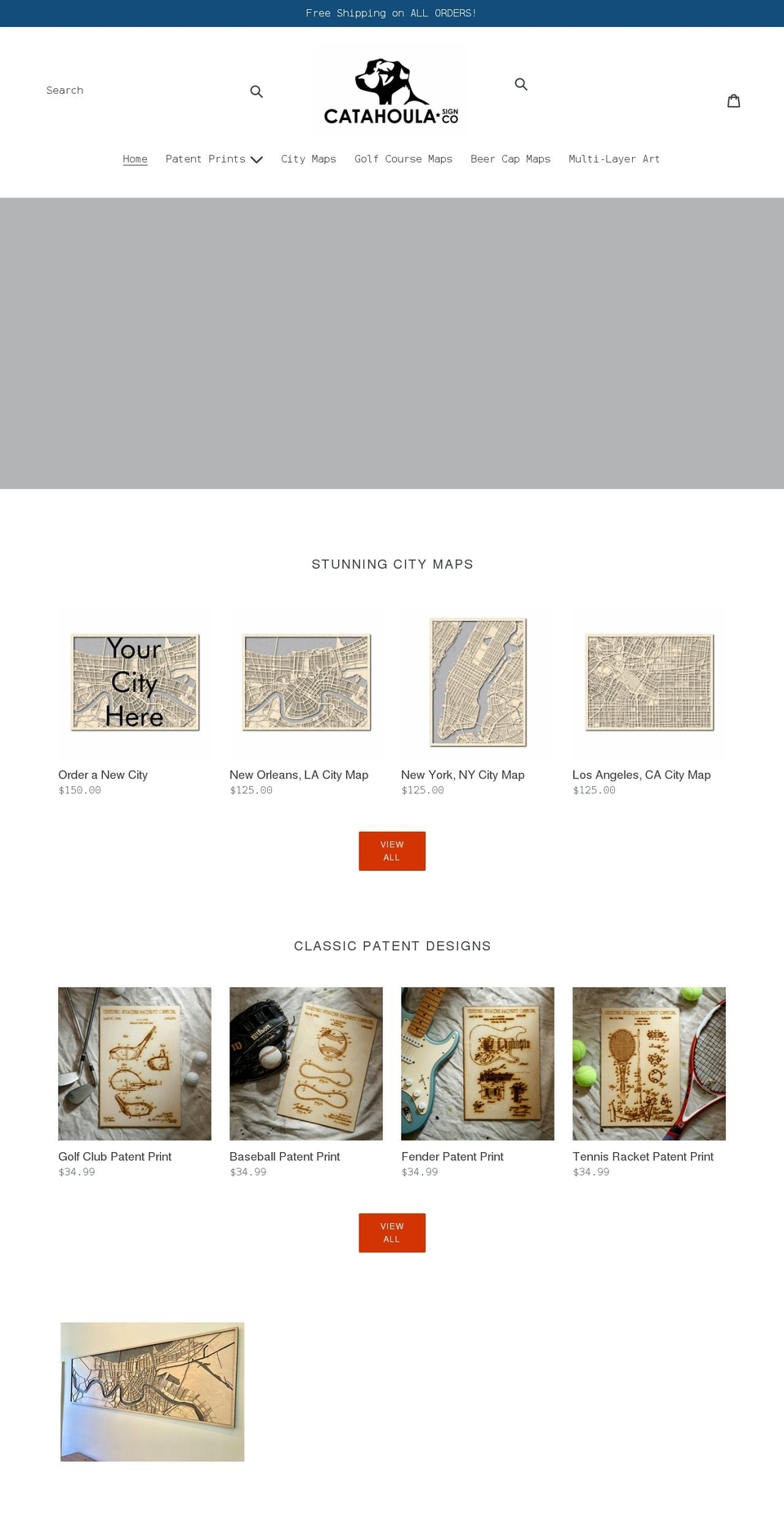 catahoulasign.co shopify website screenshot