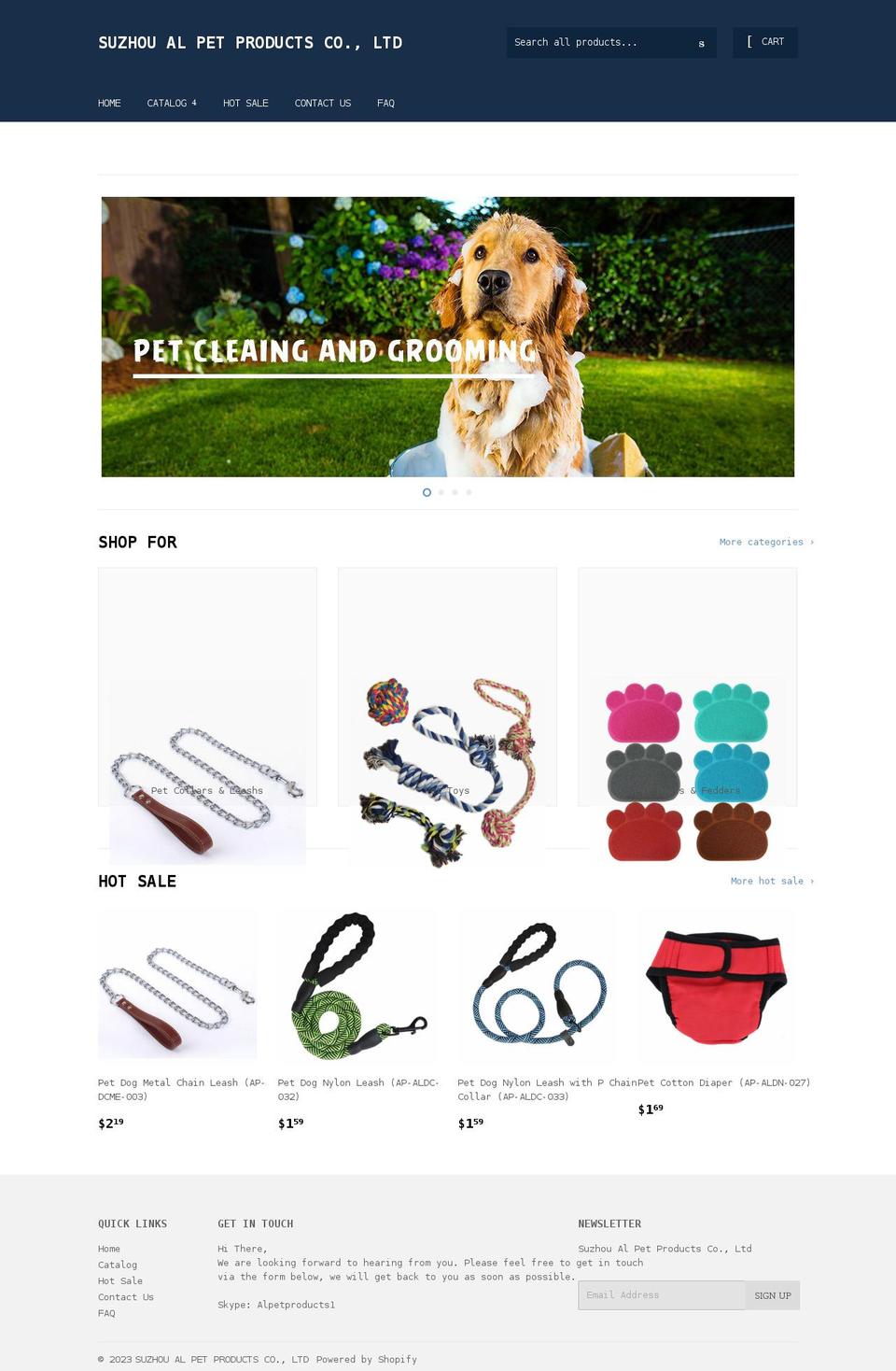 catalog-alpet.com shopify website screenshot