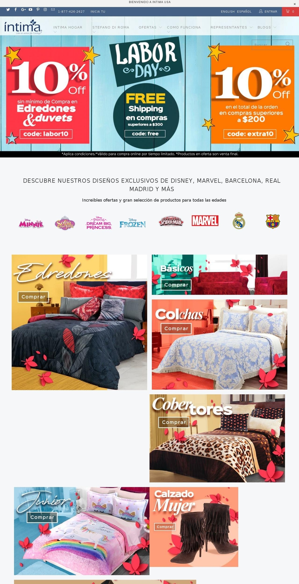 catalogointima.info shopify website screenshot