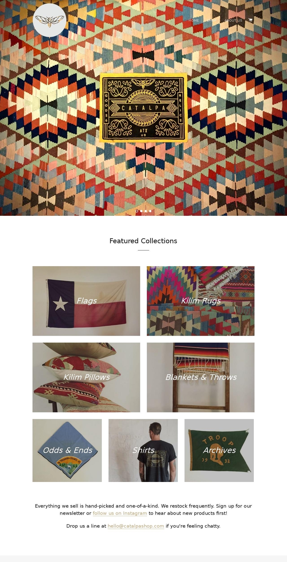 catalpashop.com shopify website screenshot