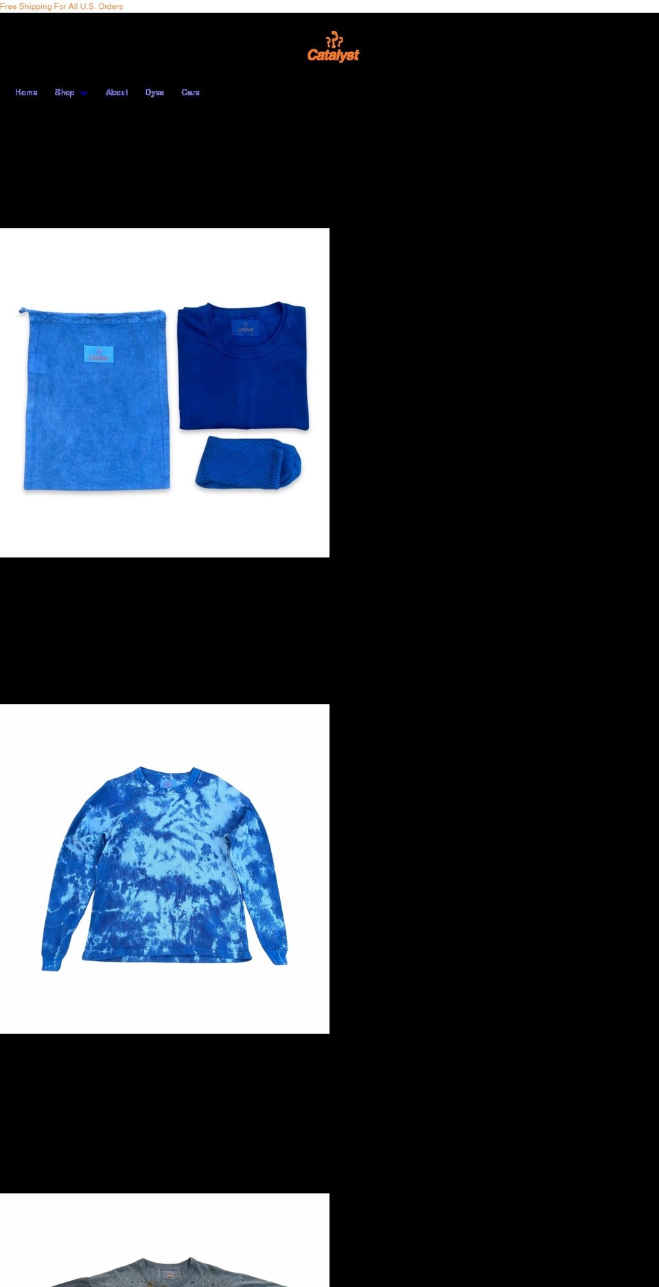 catalystgoods.com shopify website screenshot