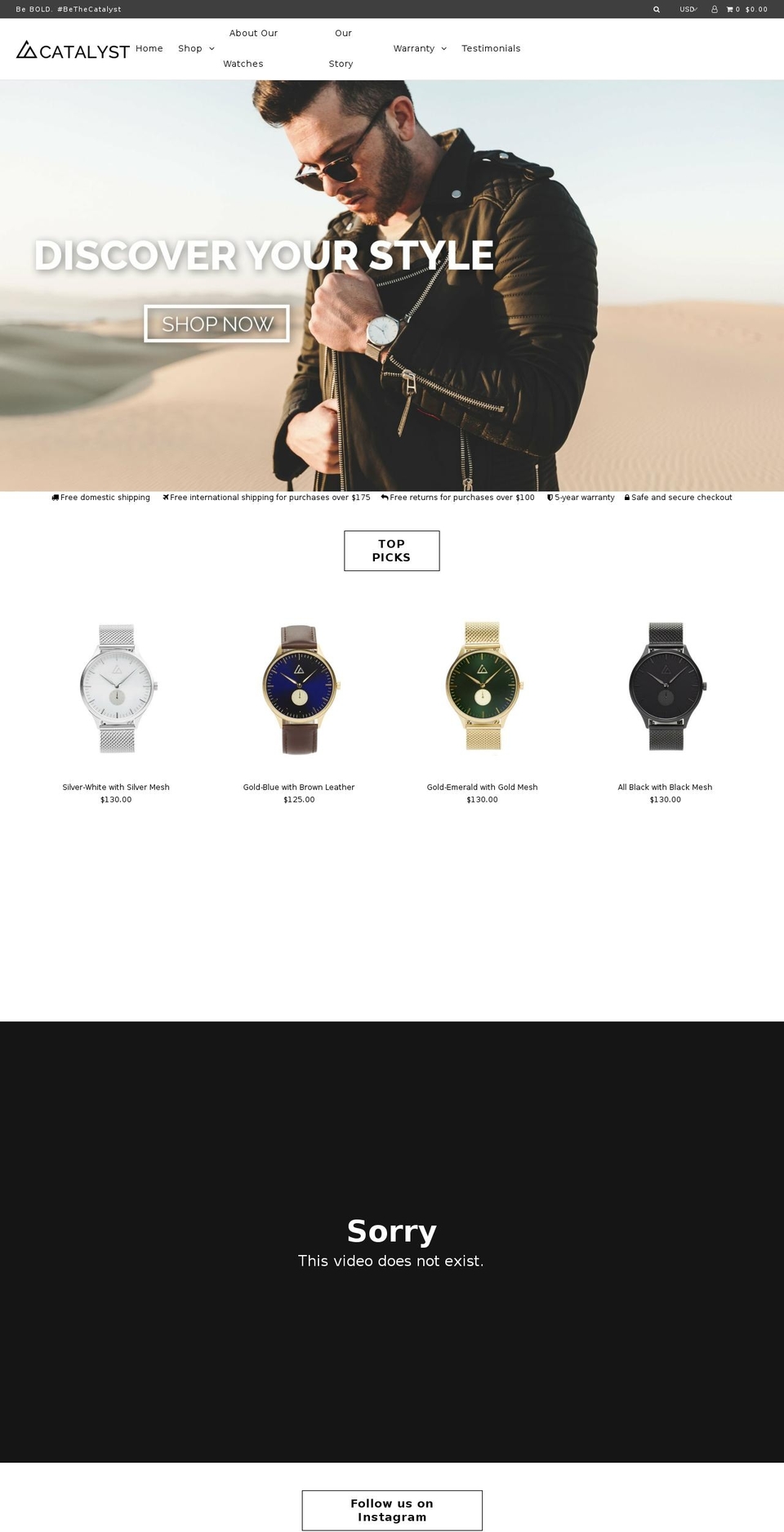 catalystla.com — Shopify storefront screenshot