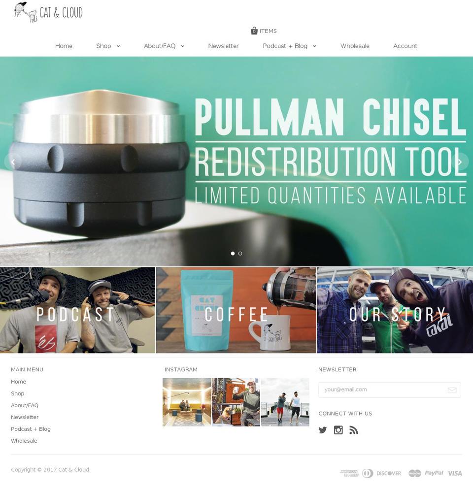 catandcloud.com shopify website screenshot