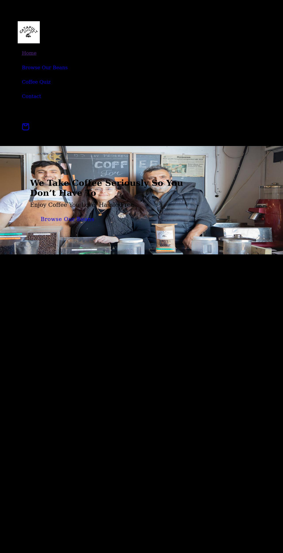 catapultcoffee.com shopify website screenshot