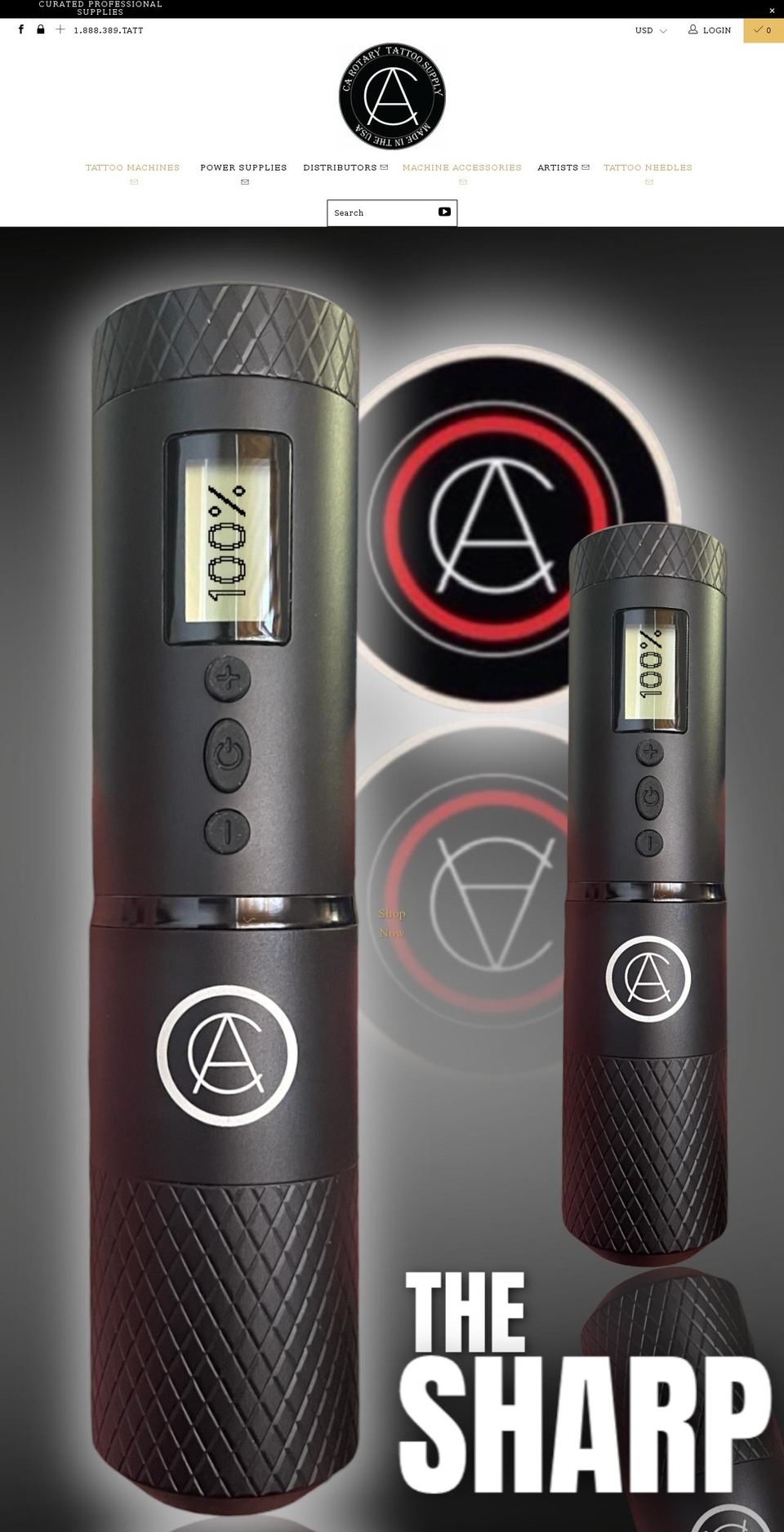 catattoosupply.com shopify website screenshot