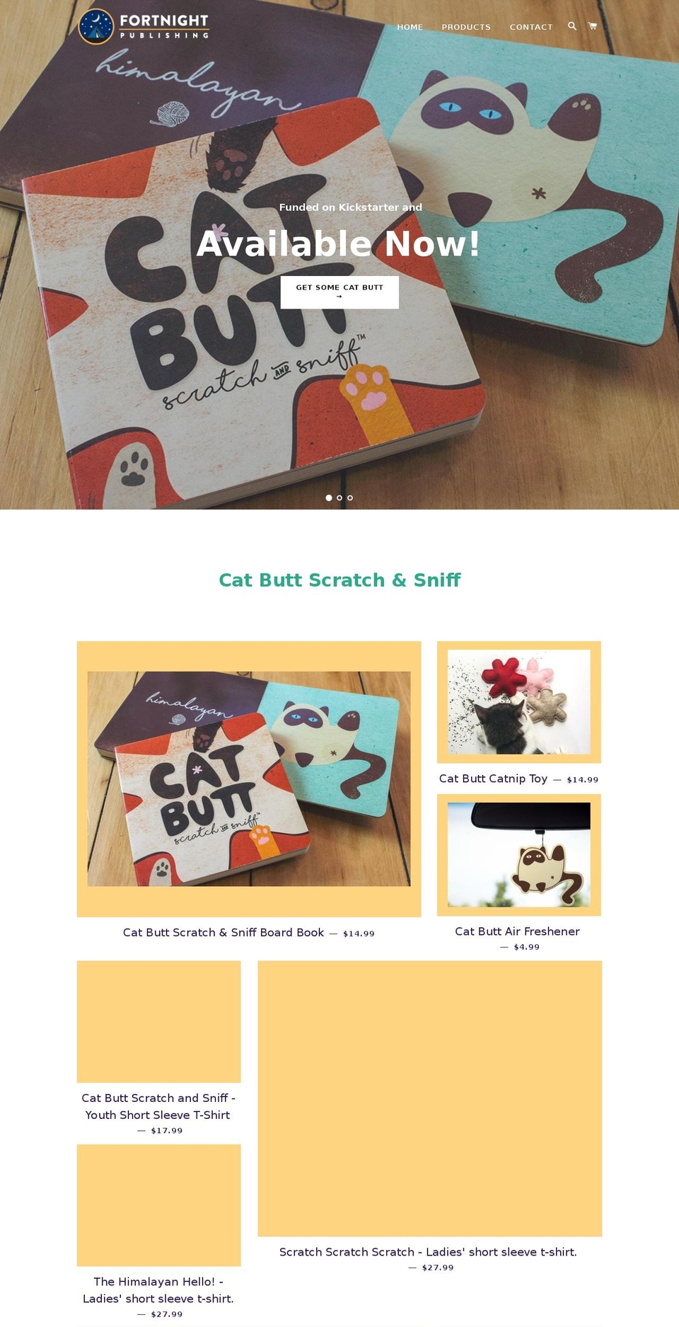 catbuttscratchandsniff.com shopify website screenshot
