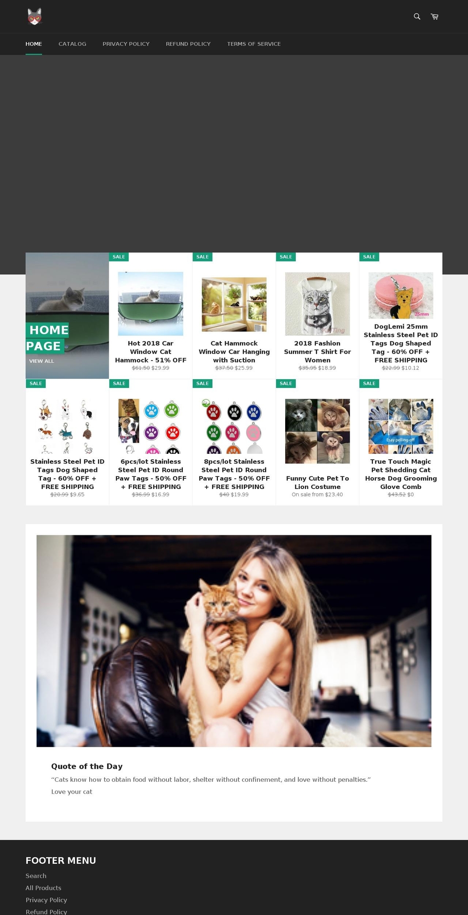 catcarts.com — Shopify storefront screenshot