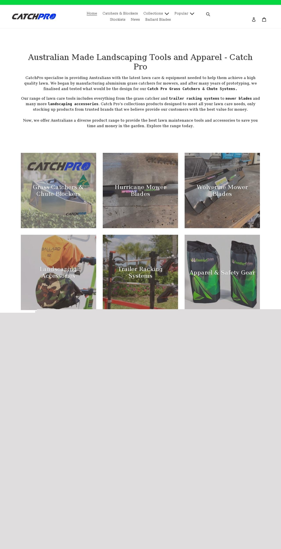 catch-pro.com.au shopify website screenshot