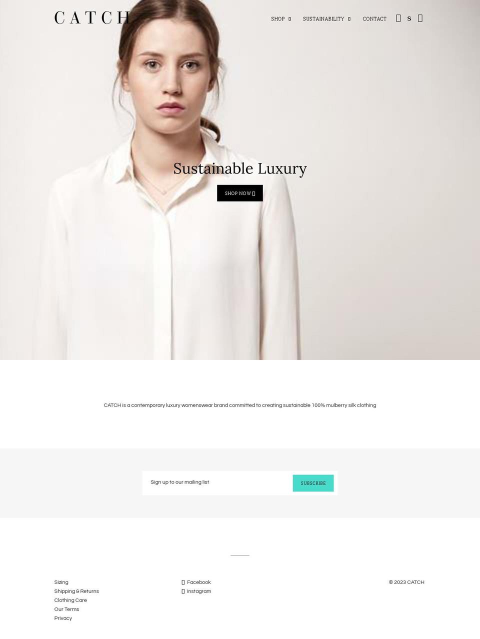 catch.com.sg shopify website screenshot