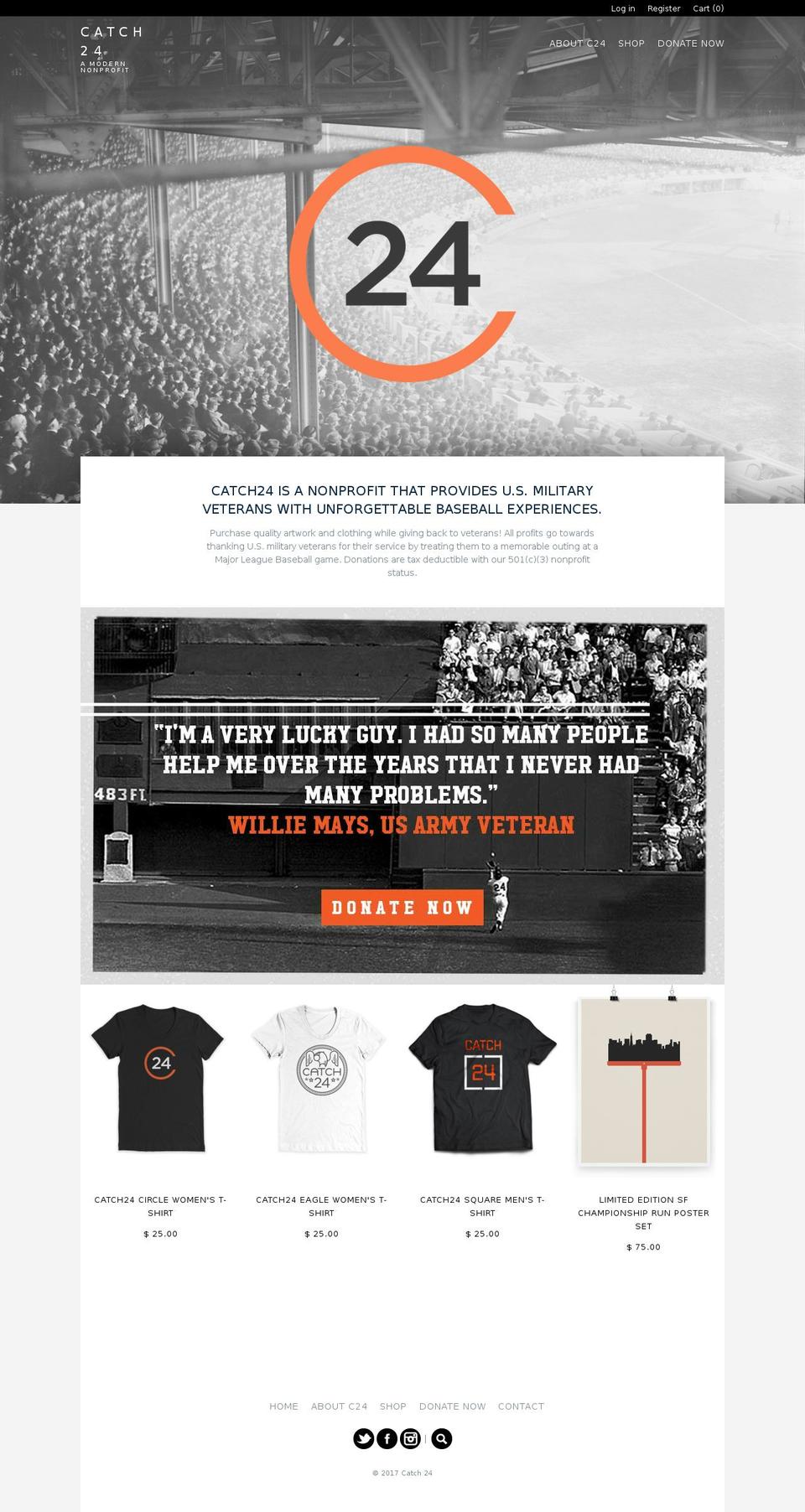 catch24.net shopify website screenshot