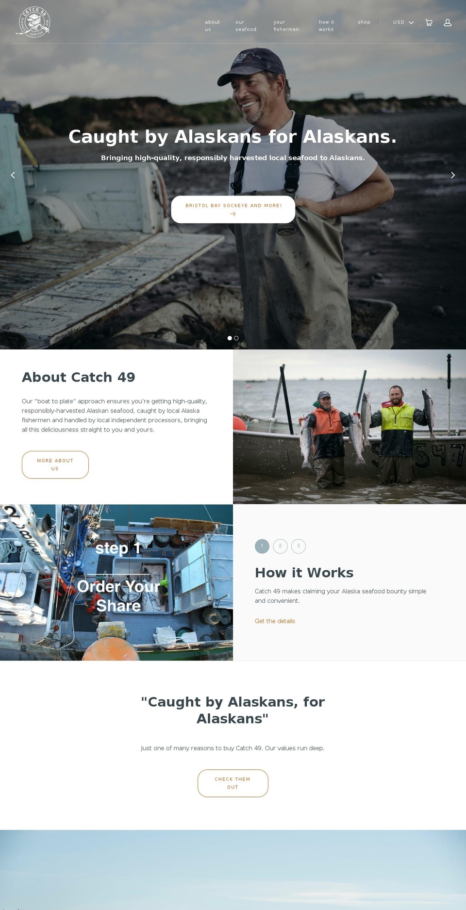 catch49.org shopify website screenshot