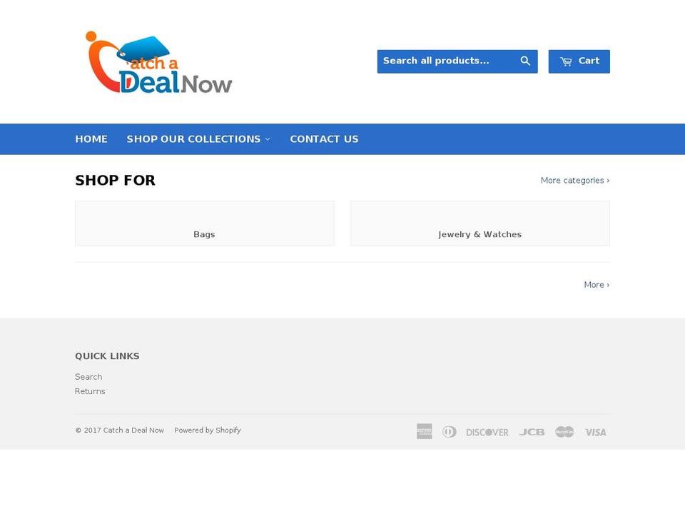catchadealnow.com shopify website screenshot