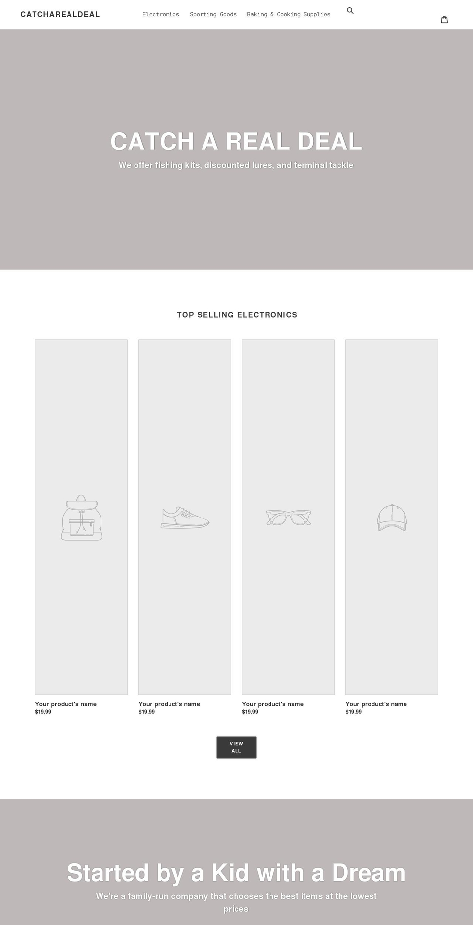 catcharealdeal.com shopify website screenshot