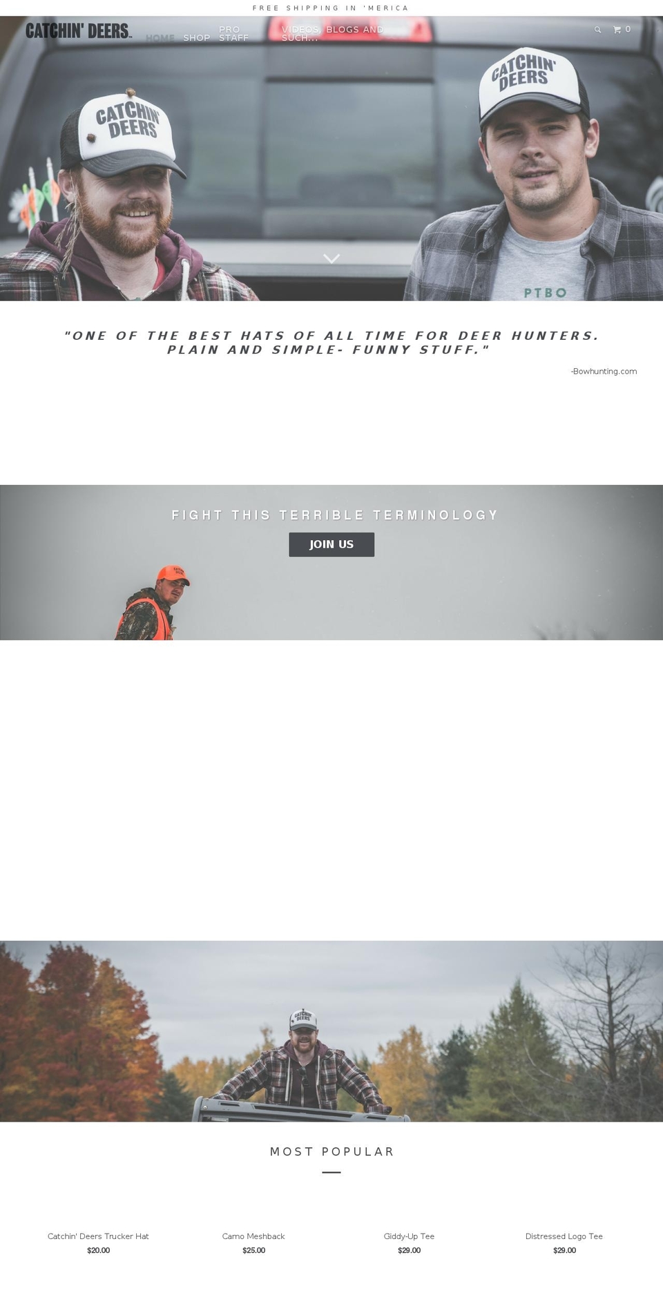 Venue Shopify theme site example catchindeers.com