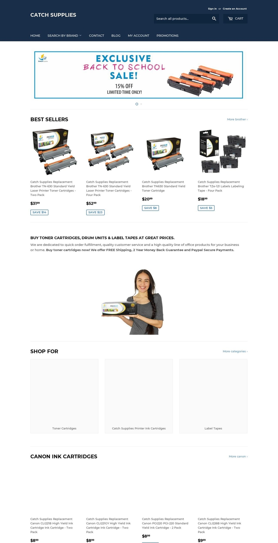 catchsupplies.com shopify website screenshot