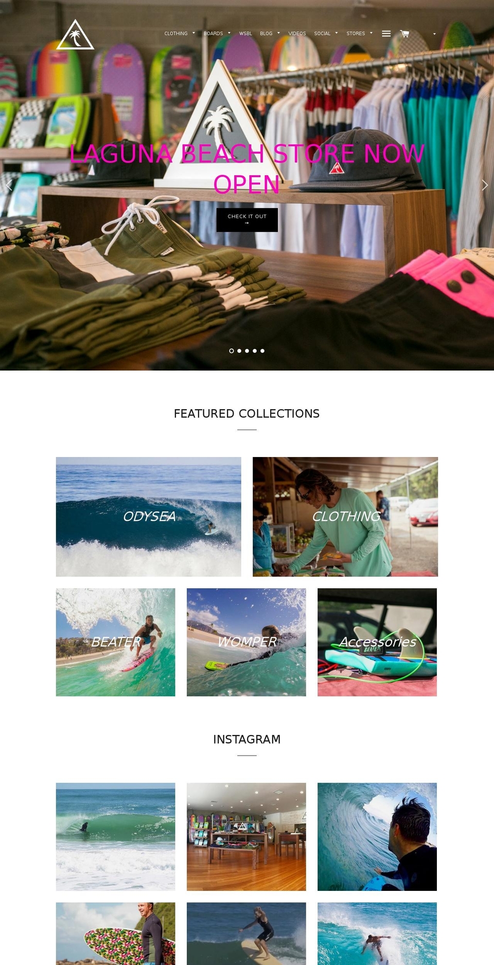 Catch Surf Shopify theme site example catchsurfboardco.com