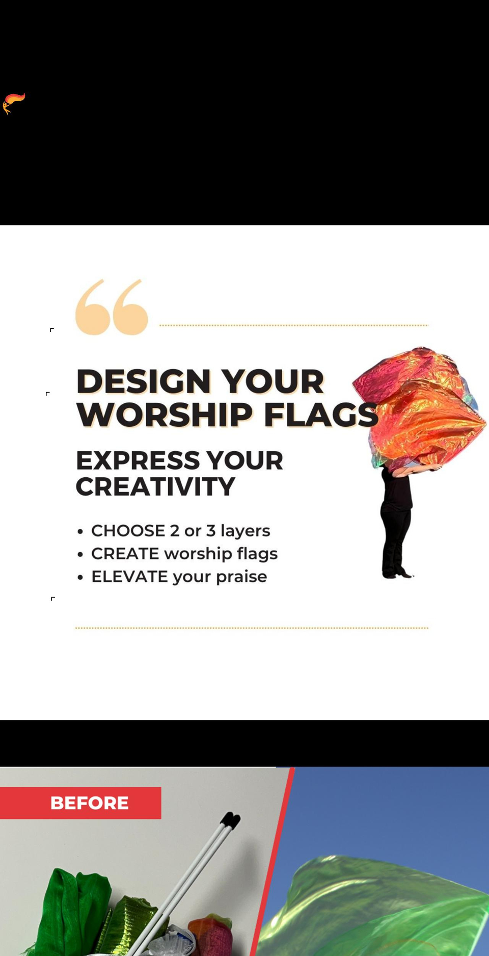 catchthefireworshipflags.com shopify website screenshot