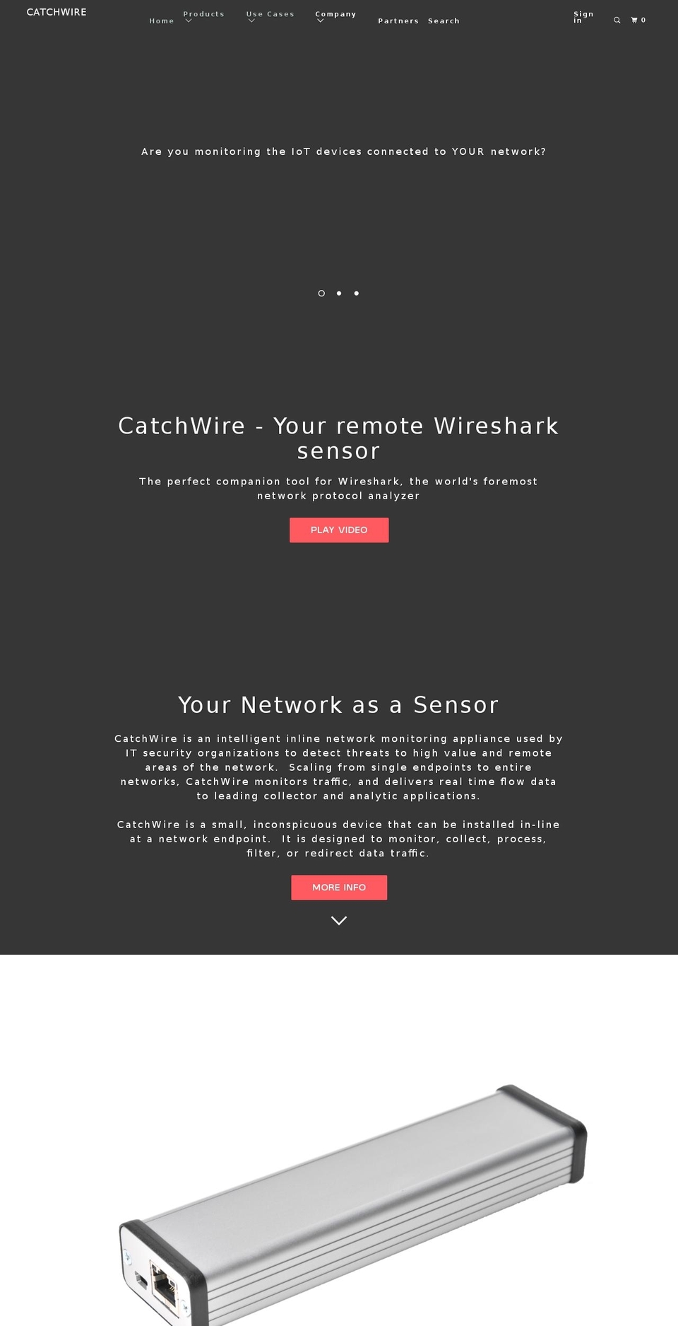catchwire.net shopify website screenshot