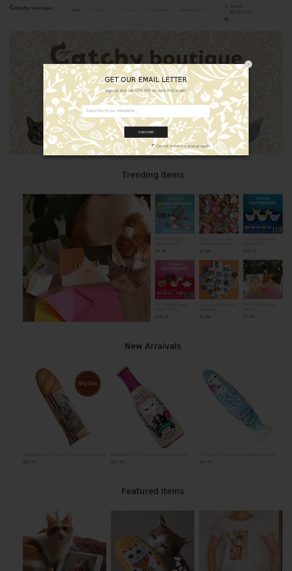 catchy-boutique.com — Shopify storefront screenshot